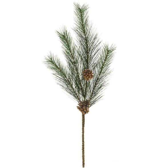 Sullivans Artificial Pine with Cones Stem 28"H Green | Target