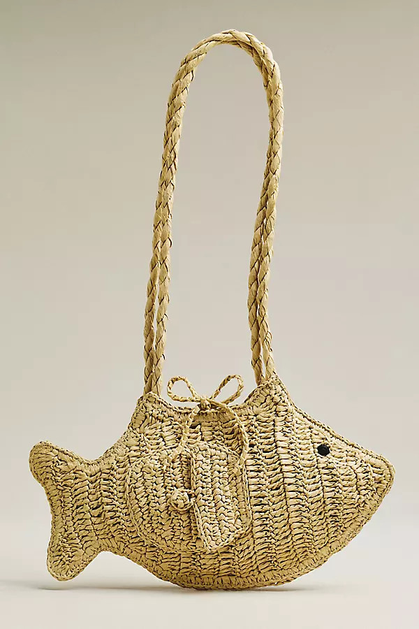 Raffia Fish Bag | Anthropologie (US)