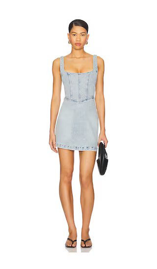 Show Me Your Mumu Corset Mini Dress in Blue. - size M | Revolve Clothing (Global)