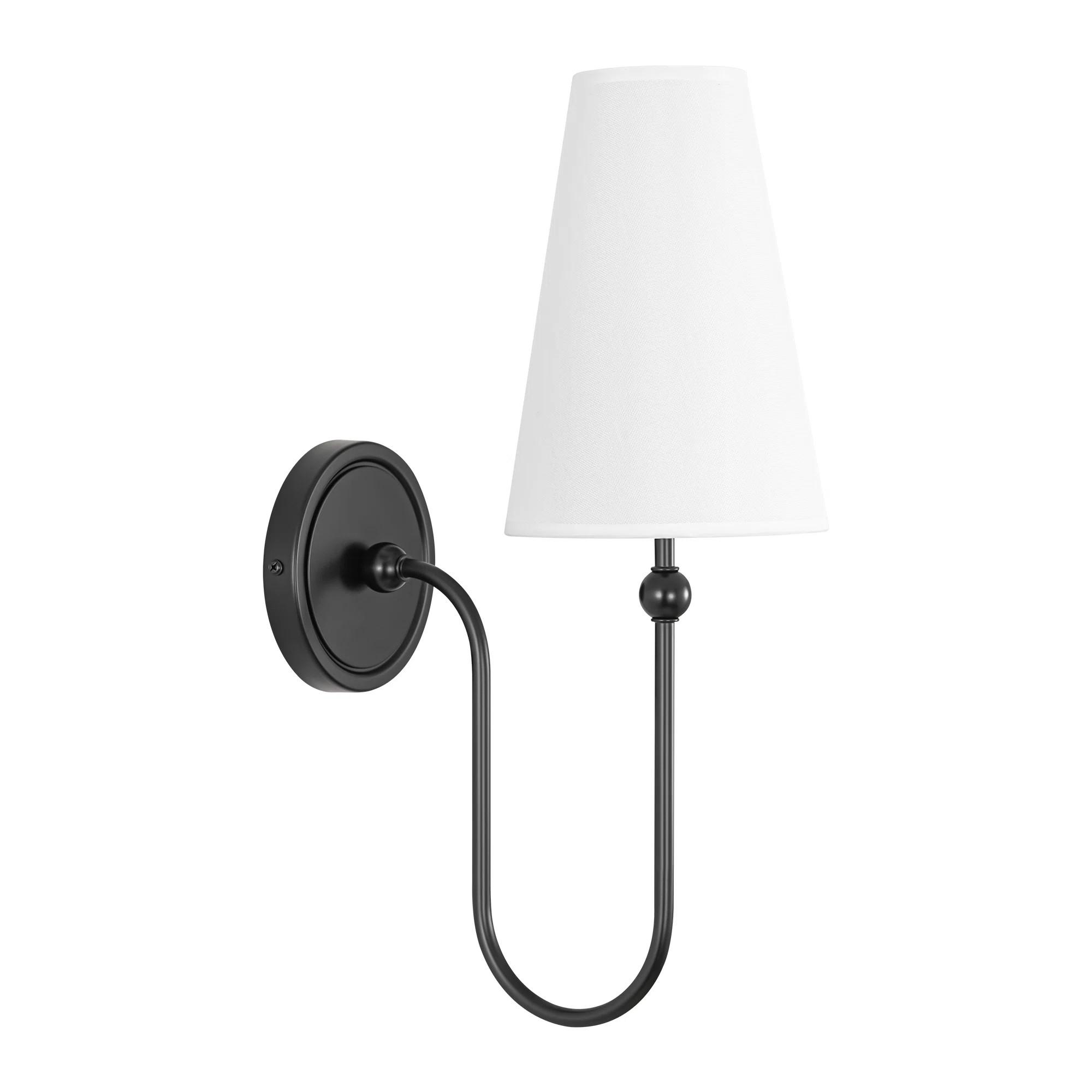 Lumi 1-Light U-Shaped Gooseneck  Armed Wall Sconce for Bedroom | Wayfair North America