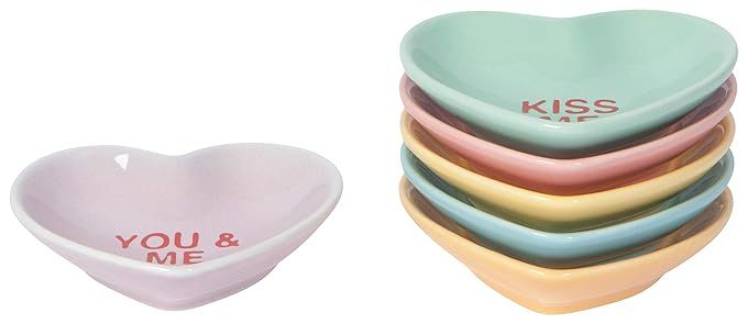 Now Designs L46006aa Set/6 Sweet Hearts Pinch Bowls, Pink | Amazon (US)