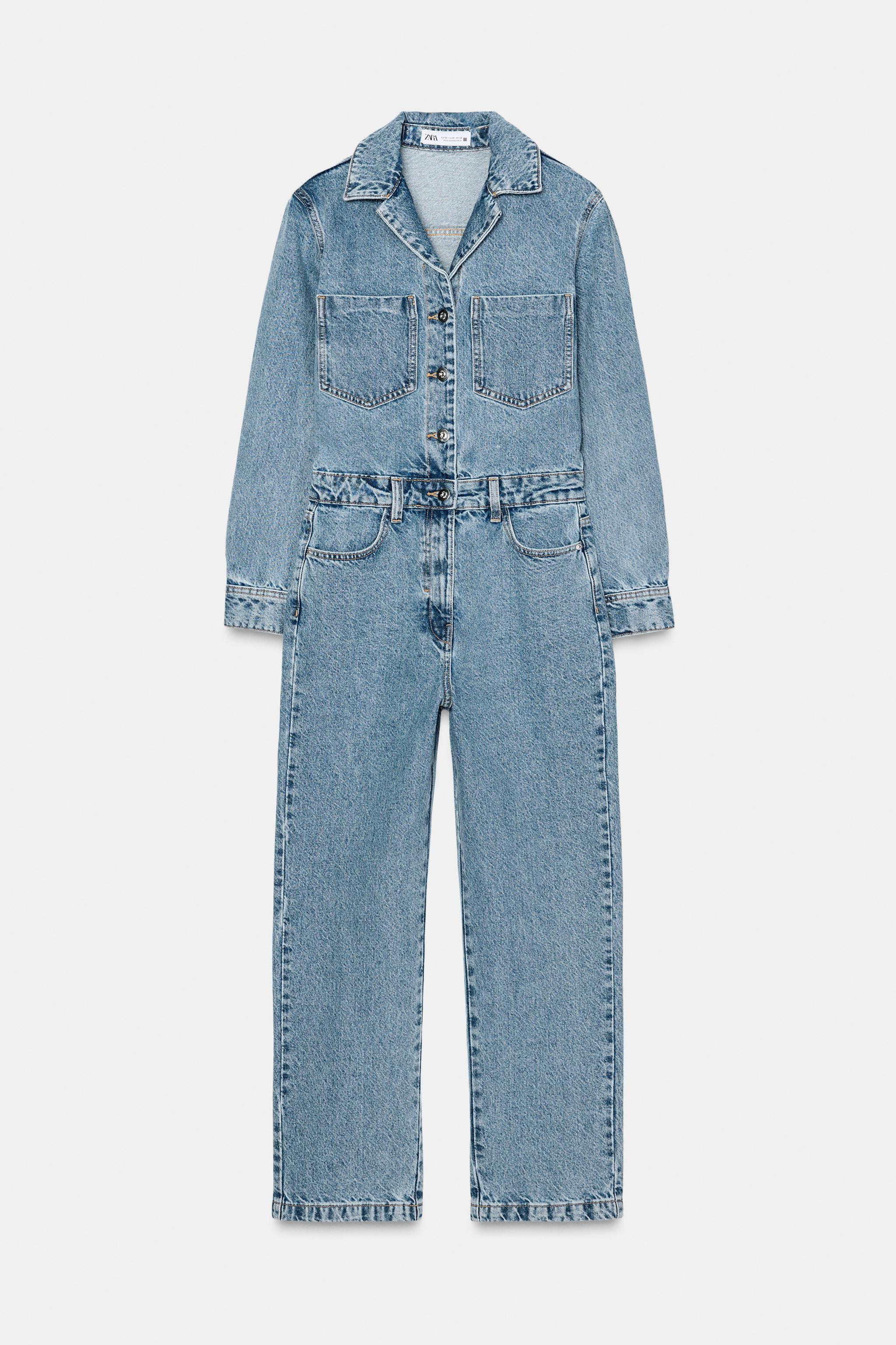 Z1975 LONG DENIM JUMPSUIT | Zara UK