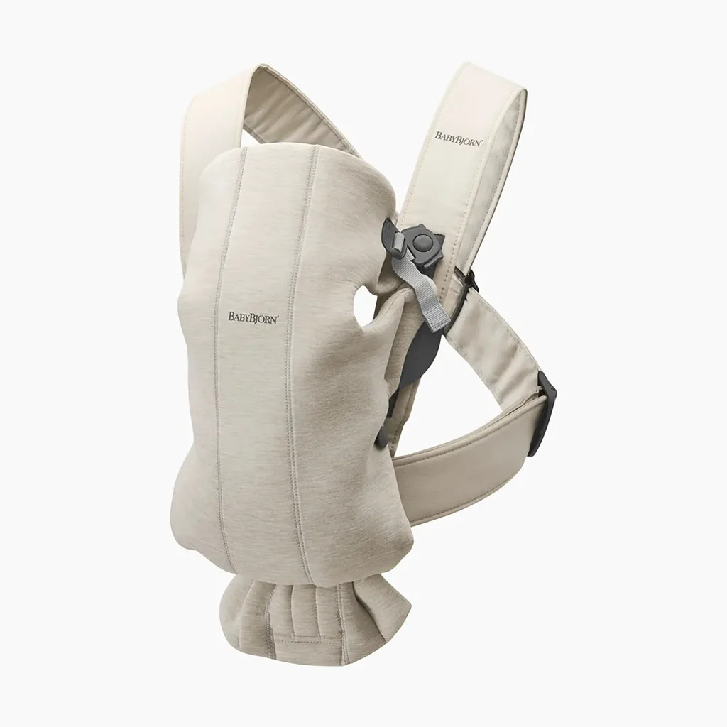 Babybjörn Baby Carrier Mini, 3d Jersey - Light Beige | REBEL (formerly Rebelstork)