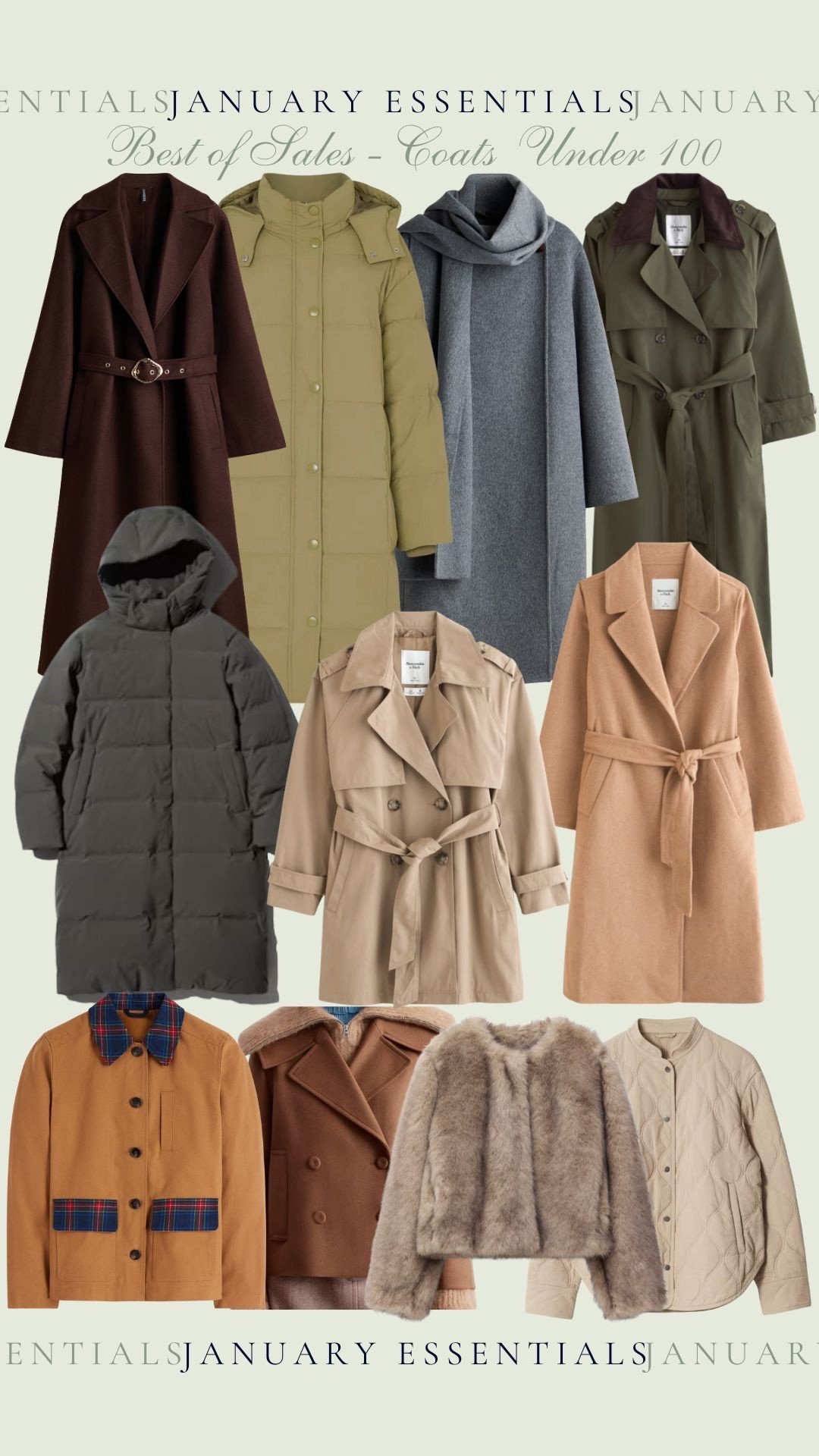 My favourite coats under £100! These are top picks from the January Sales 🤍✨

#LTKuk #LTKwinter #LTKsale