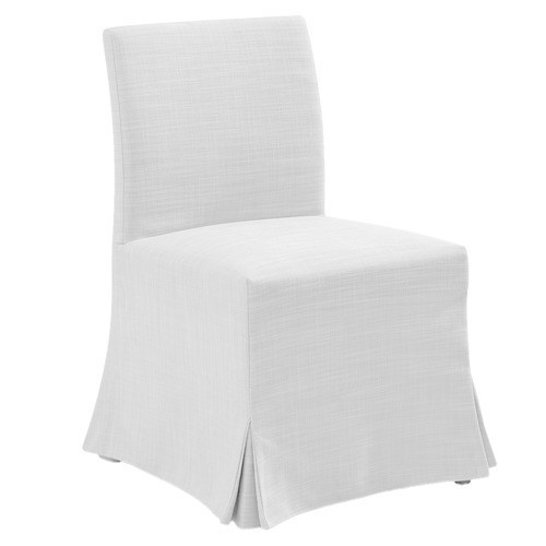 White Brighton Dining Chair with Slipcover Colour: White | Temple & Webster AU