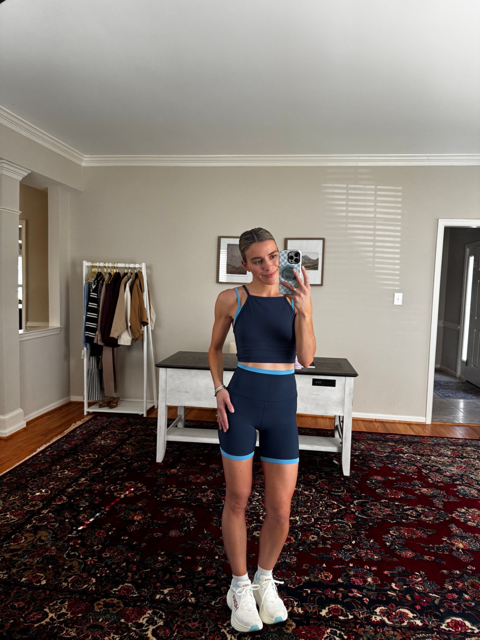 Size 4 in both 

#LTKmomlife #LTKActive