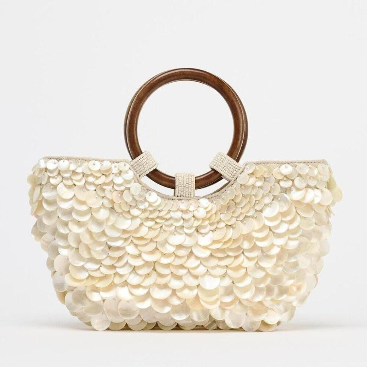 Zara Women's Bag - White/Brown | Depop US