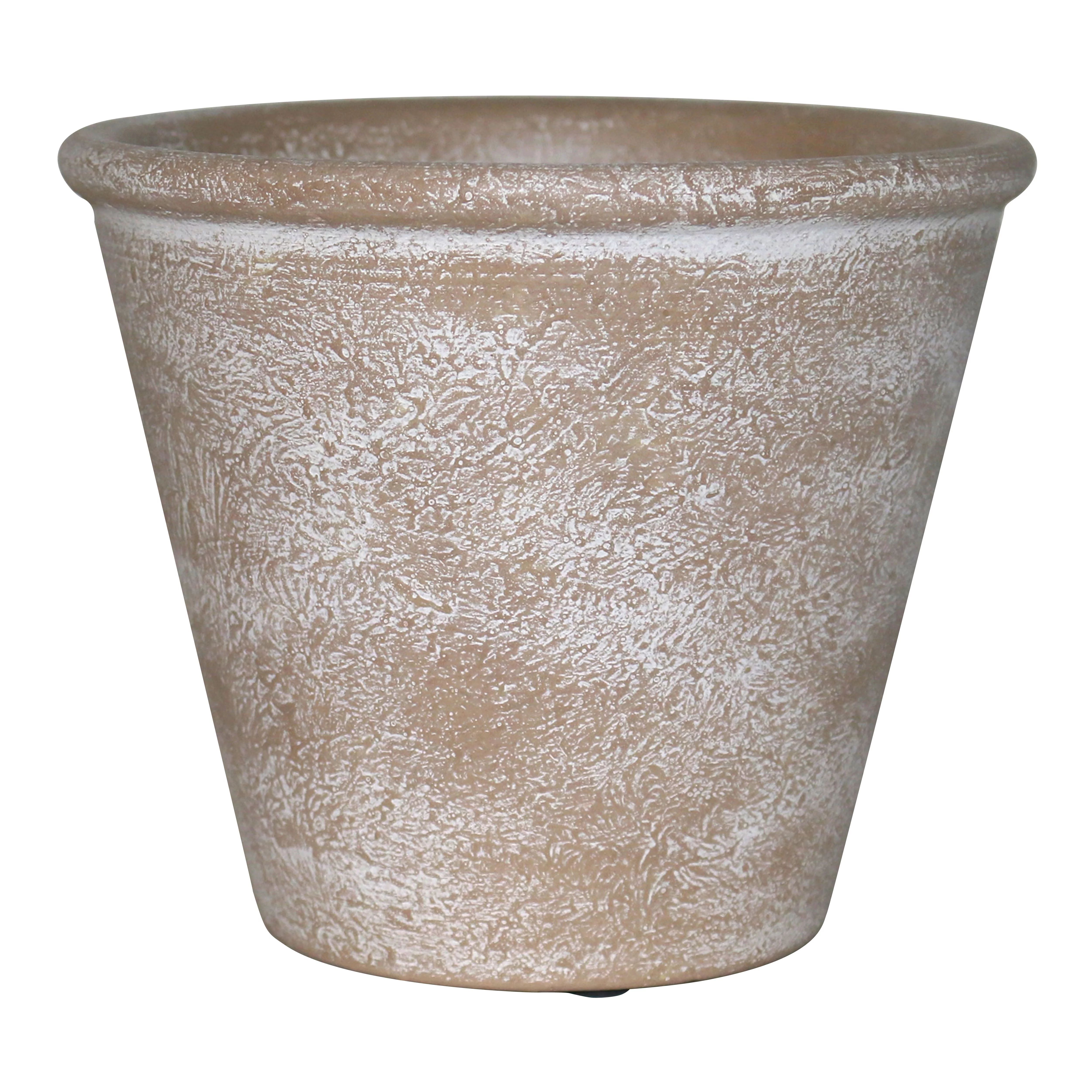 Better Homes & Gardens 8" x 8" x 8" Round Brown Ceramic Plant Pot | Walmart (US)