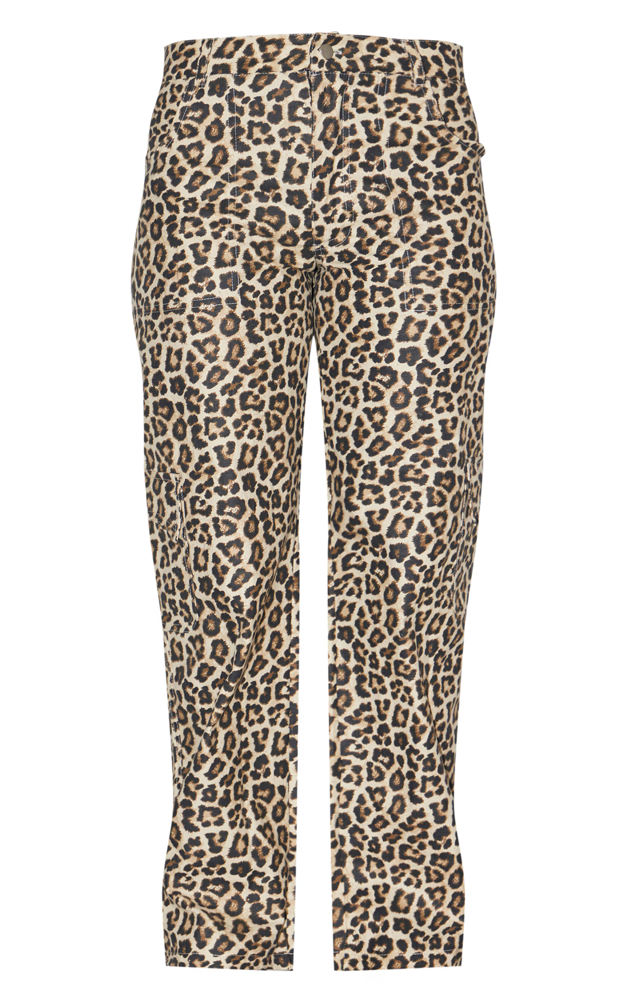 Leopard Printed Cargo Pants | Swimwear | PrettyLittleThing US