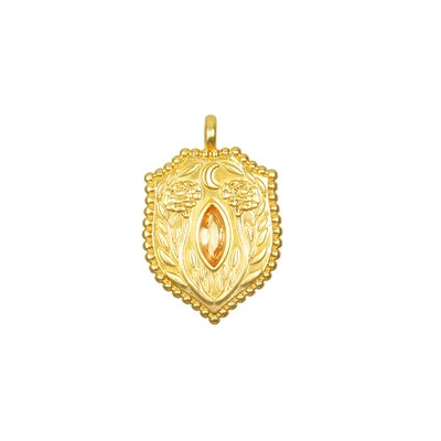 Taryn Truly Protect Your Peace Citrine Charm | Satya Jewelry
