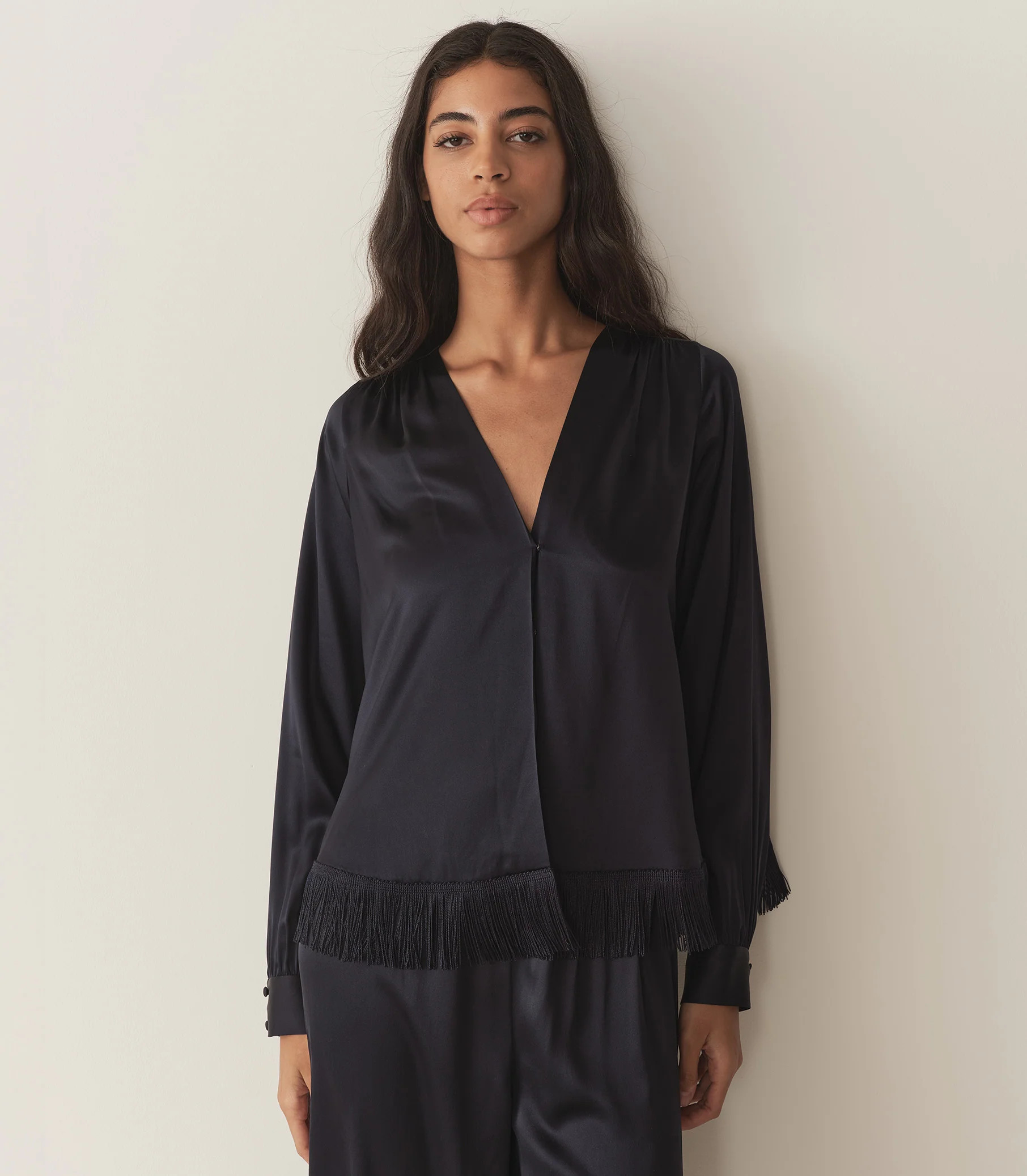 Candace Top - Deep Navy | DÔEN | DOEN