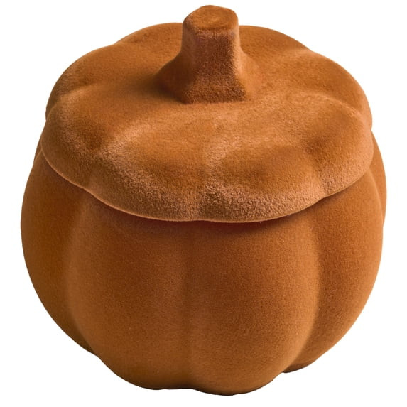 Better Homes and Gardens Farm Apple Pumpkin Scented 2 Wick Flocked Pumpkin Jar Candle 12.7 oz. | Walmart (US)
