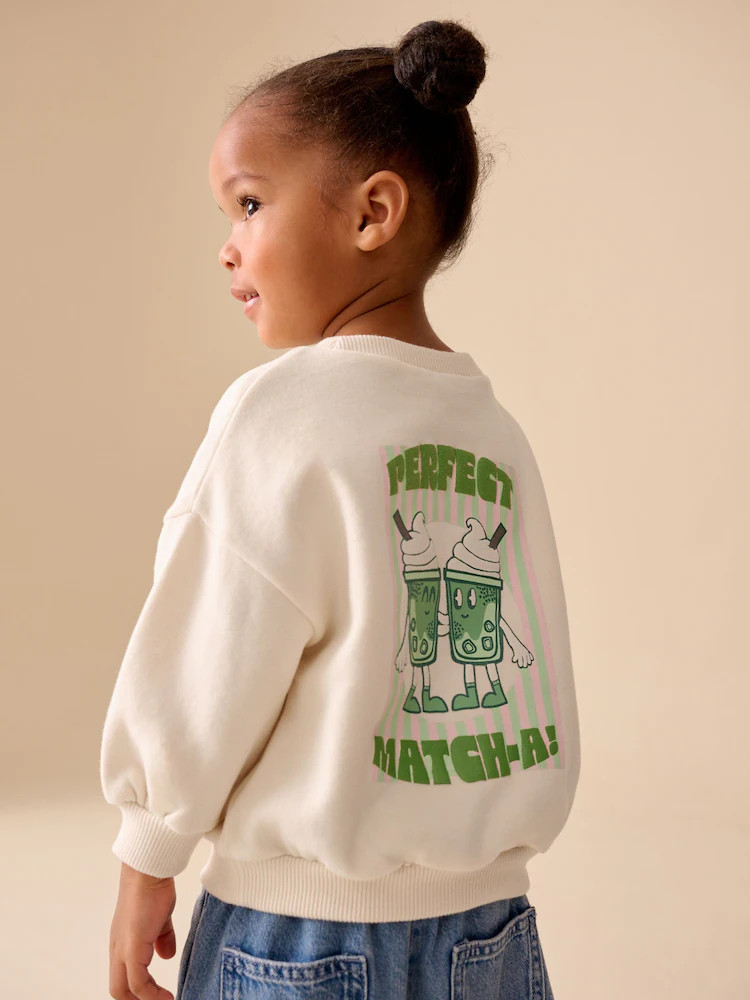 Matcha crème - Sweat à col ras du cou (3mths-7yrs) | Next EU