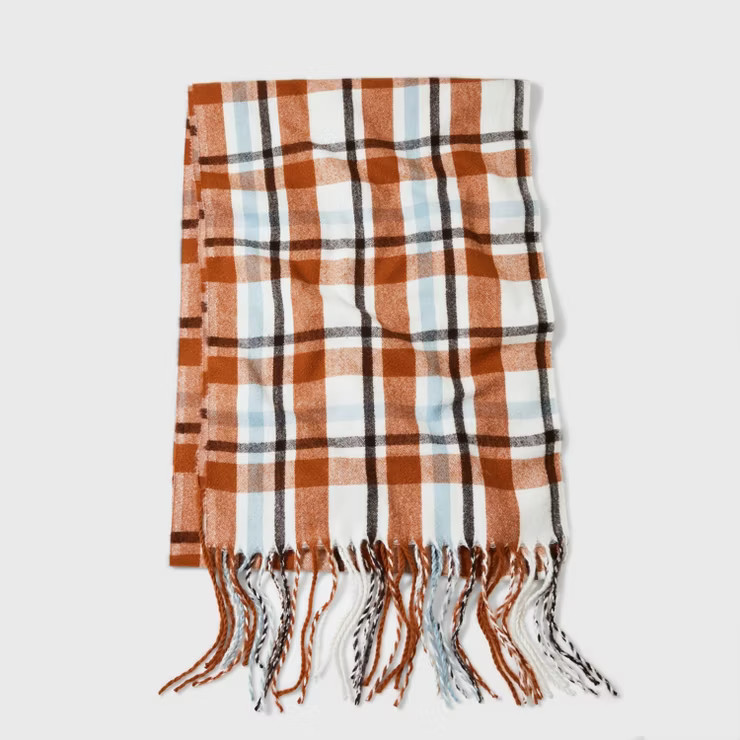 Women's Lightweight Plaid Blanket Scarf - A New Day™ | Target