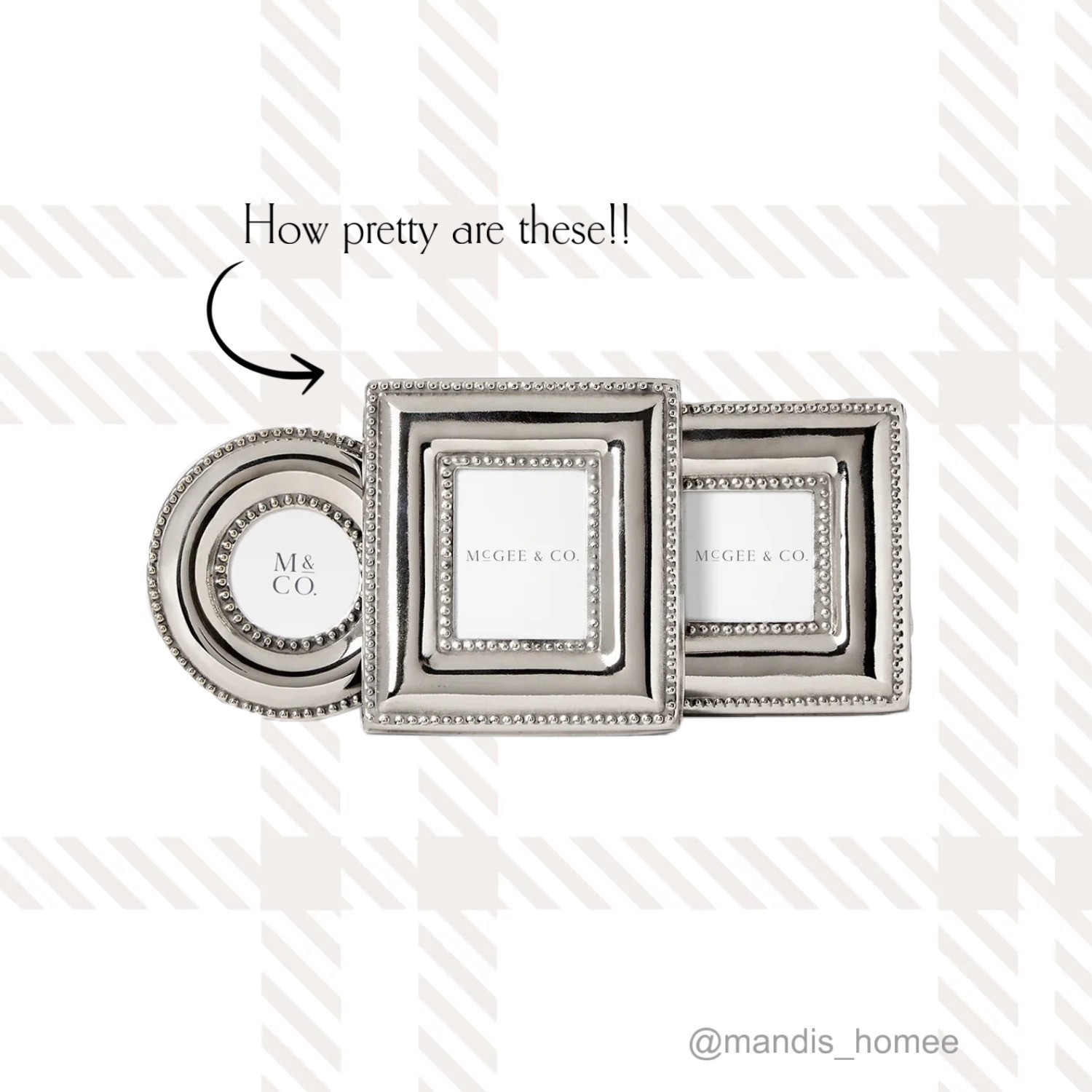 How beautiful are these little silver frames from McGee and Co. They come as a set of 3!🤩

#LTKHome