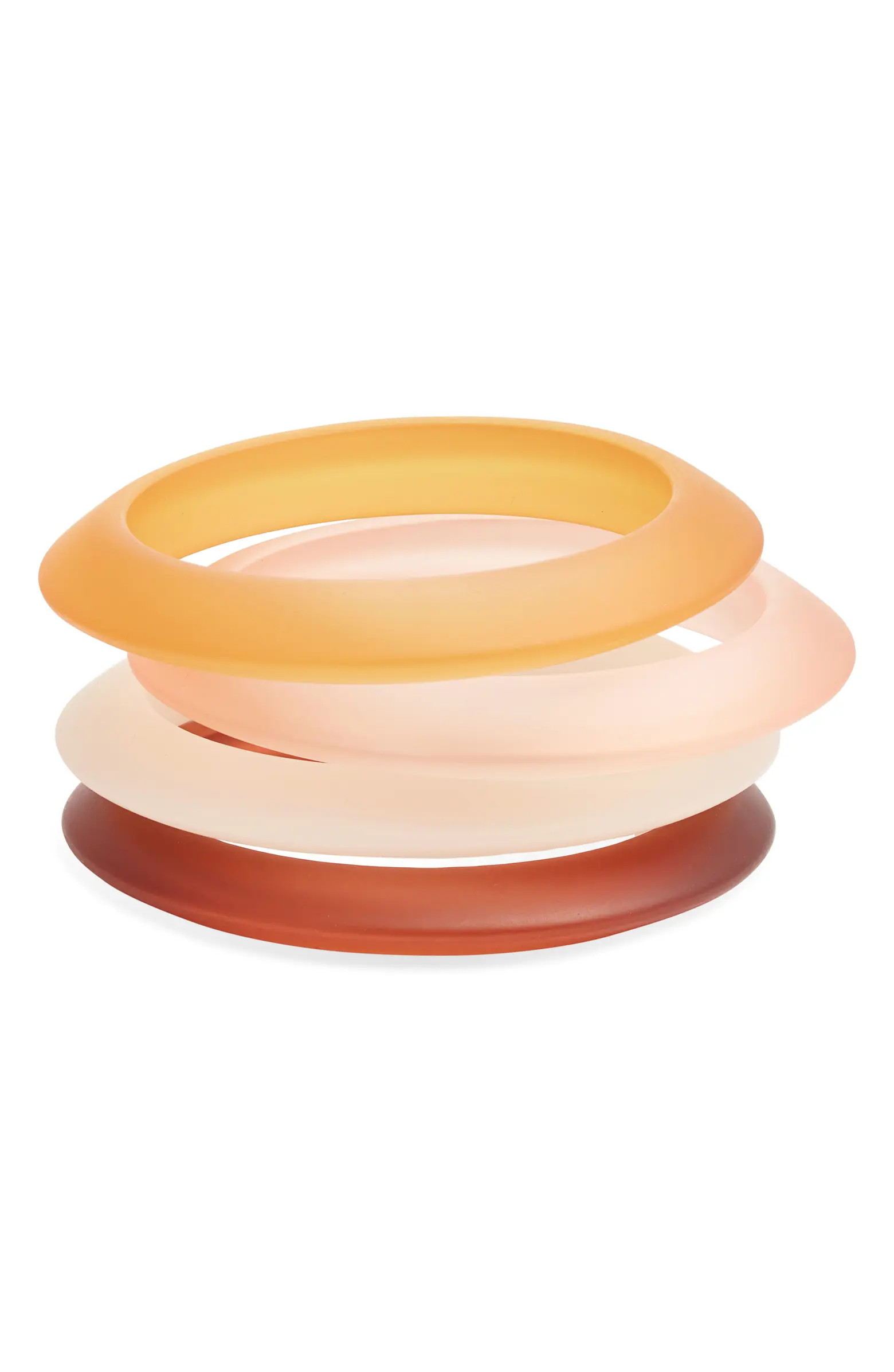Set of 4 Ombré Resin Bangle Bracelets | Nordstrom