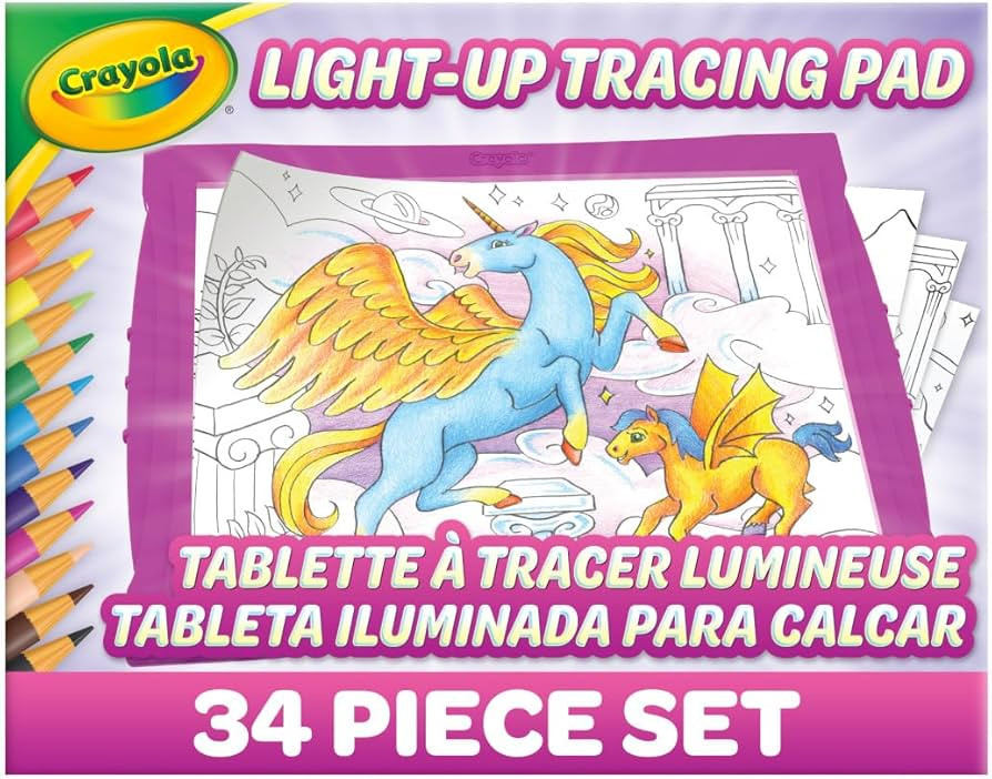 Crayola Light Up Tracing Pad Pink, Best Birthday, Holiday & Christmas Gifts for Girls & Boys, 6, ... | Amazon (US)