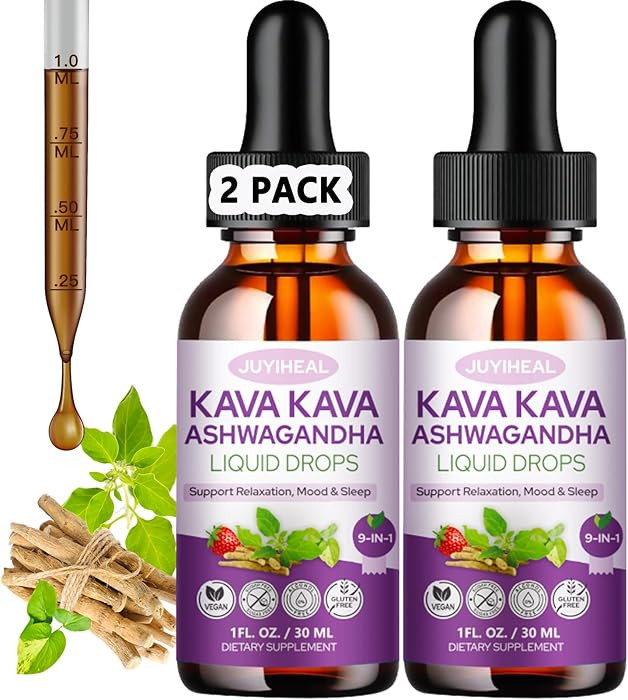 7-in-1 Kava Kava Root Extract Supplement 2Pack, High Concentration Kava with Ashwagandha, Lemon B... | Amazon (US)