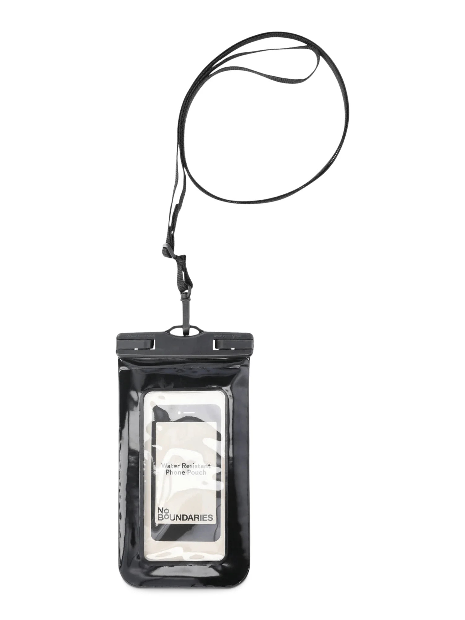 No Boundaries Water Resistant Cellie Pouch, Black, Women’s | Walmart (US)