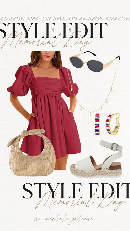 Memorial Day styled outfit! Found the cutest red dress for memorials day! Simple look but still elevated!

Memorials day, styled outfits, amazon fashion, Amazon outfits, red white and blue outfits, Amazon accessories 

#LTKSeasonal #LTKfindsunder50 #LTKfindsunder100
