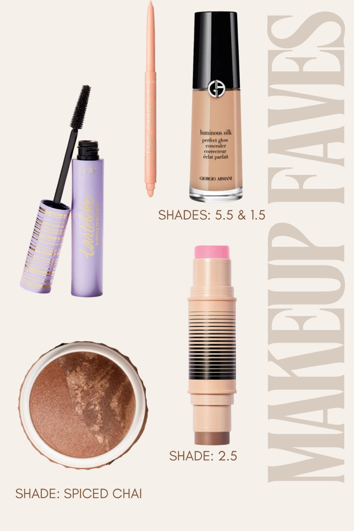 Top 5 makeup makes!! Tarte is 40% off with code CYBER