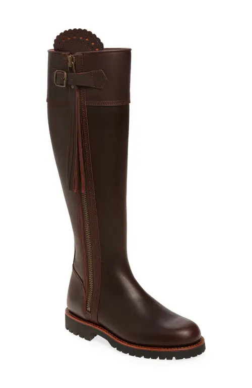 Penelope Chilvers Water Resistant Knee High Tassel Boot in Conker at Nordstrom, Size 7Us | Nordstrom