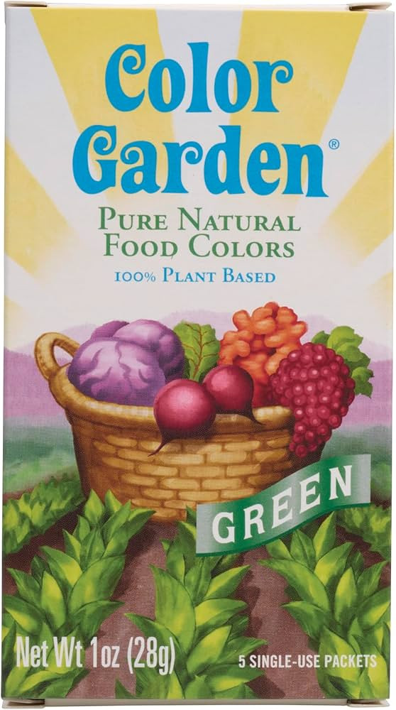 Color Garden Pure Natural Food Colors, Green 5 ct. 1 oz. | Amazon (US)