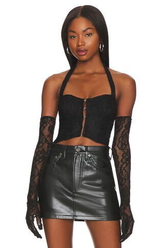 AFRM Evolve Bodysuit in Noir from Revolve.com | Revolve Clothing (Global)