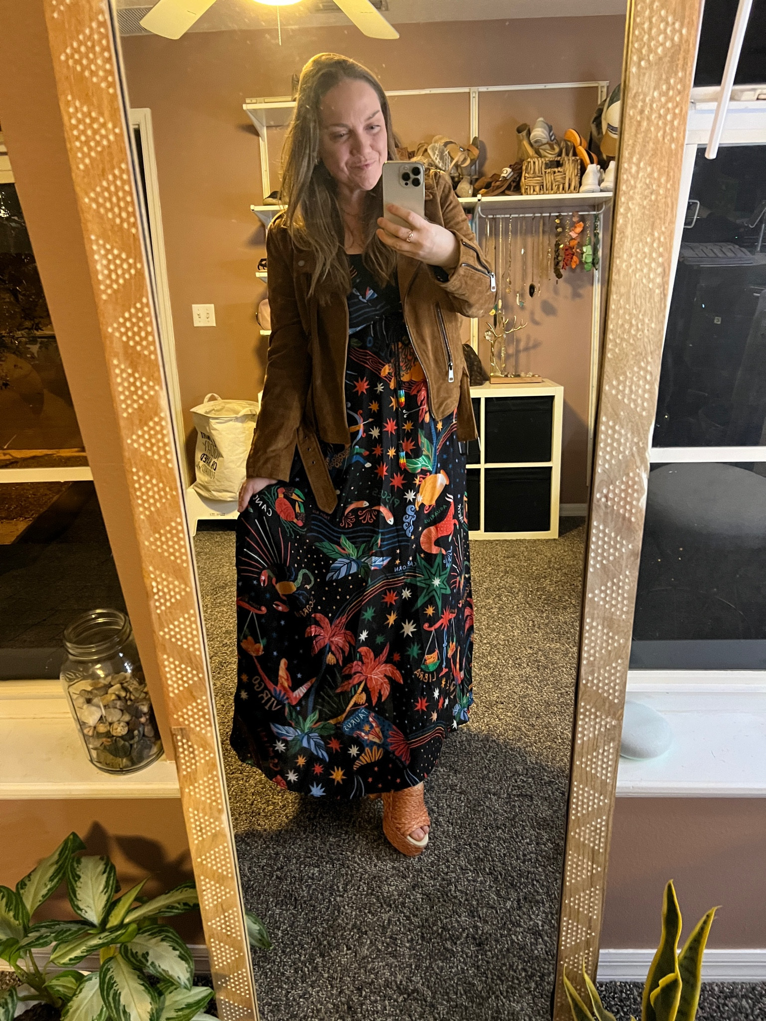 Been loving on @farmrio since shopping for summer vacation dresses in May 😍 I was so happy when this zodiac dress came back in stock! Wearing a medium. Cut lower, wore a bralette under. Length was perfect! 🤩 

#LTKCyberWeek #LTKSeasonal