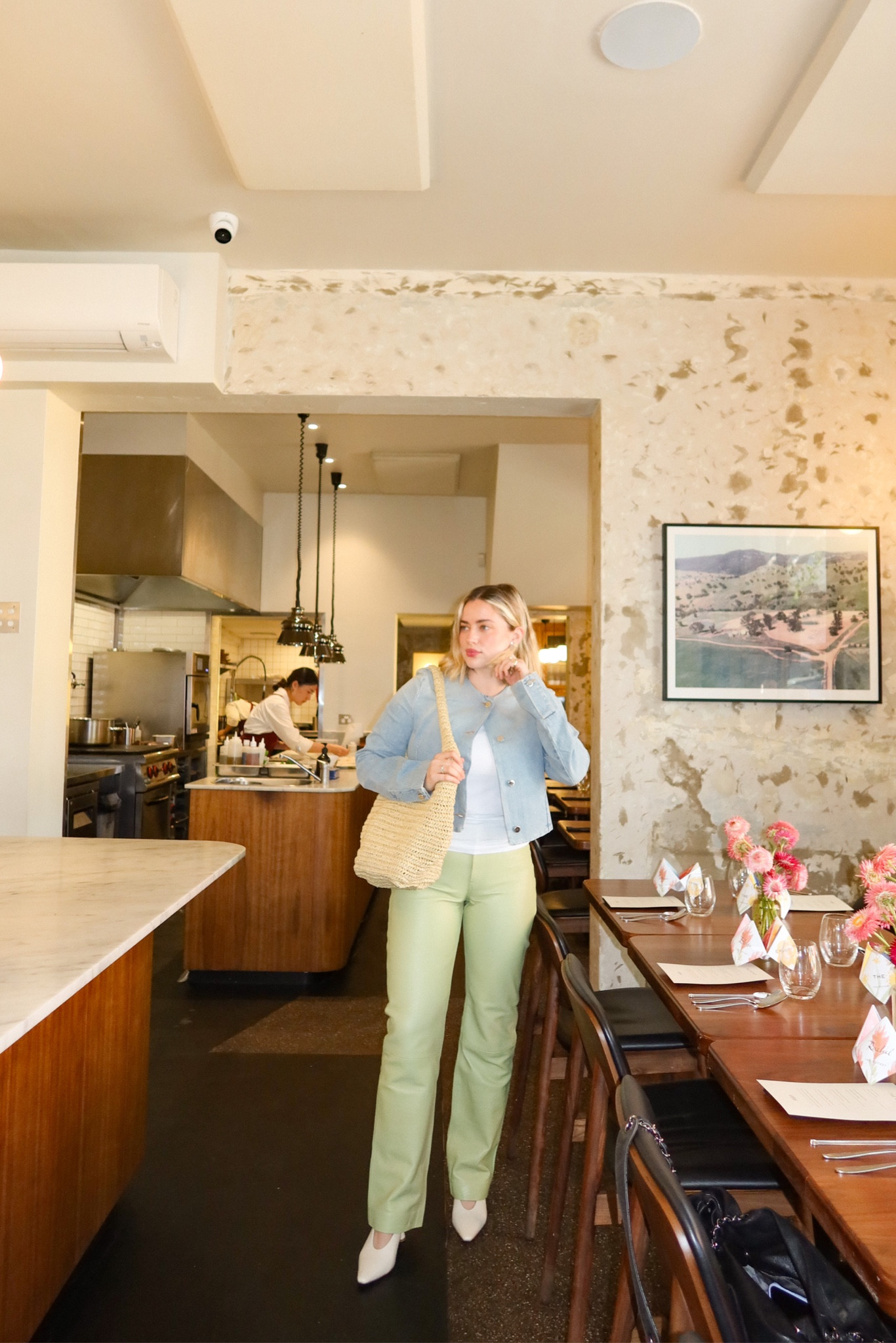 Light green leather is a wardrobe staple 

#LTKaustralia