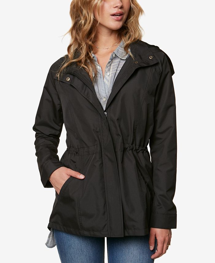 Juniors' Gayle Hooded Rain Jacket | Macys (US)