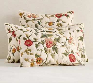 Tessa Embroidered Quilted Sham | Pottery Barn (US)