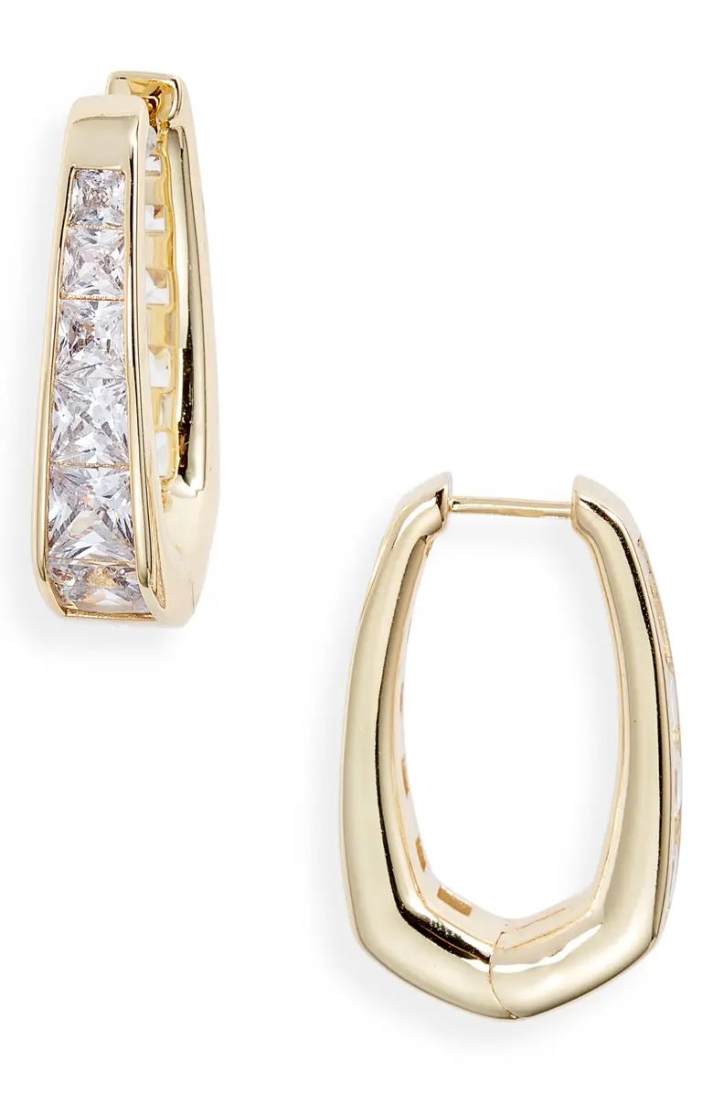 Kendra Scott Parker Crystal Hoop Earrings | Nordstrom | Nordstrom