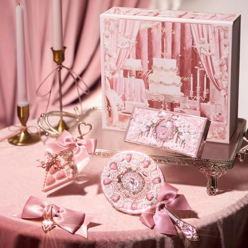 Flower Knows Strawberry Cupid 5-Piece Makeup Gift Box Set-Berry Enchanted Garden, Lip Cream + Solid Perfume + Pocket Mirror + Folding Gift Box(02 Berry Enchanted Garden Set Set) | Amazon (US)