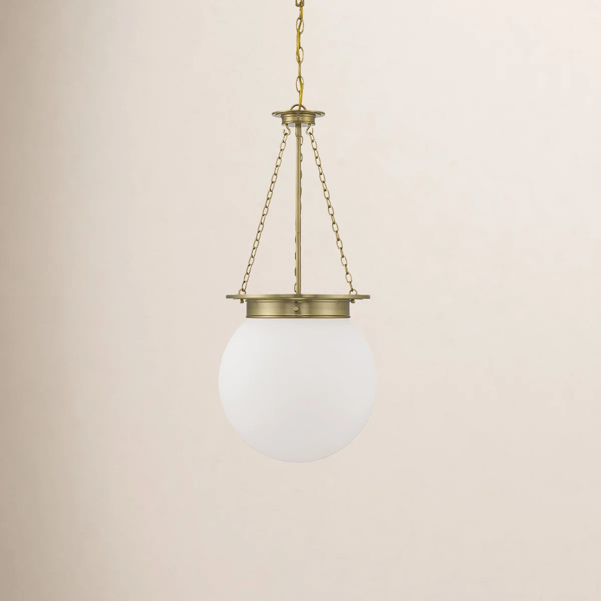Chachi 3 - Light Sphere Globe Pendant in Gold | Wayfair North America