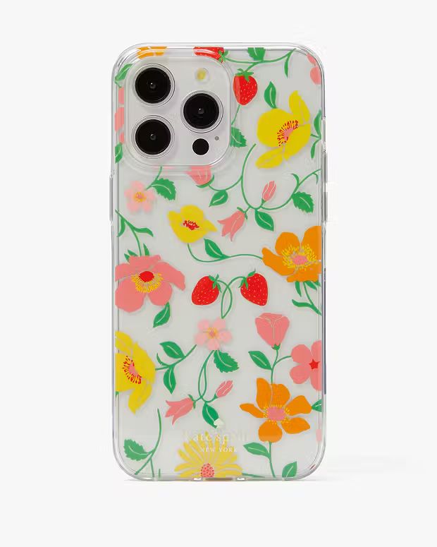Strawberry Garden Stability Ring And Case iPhone 15 Pro Max | Kate Spade Outlet