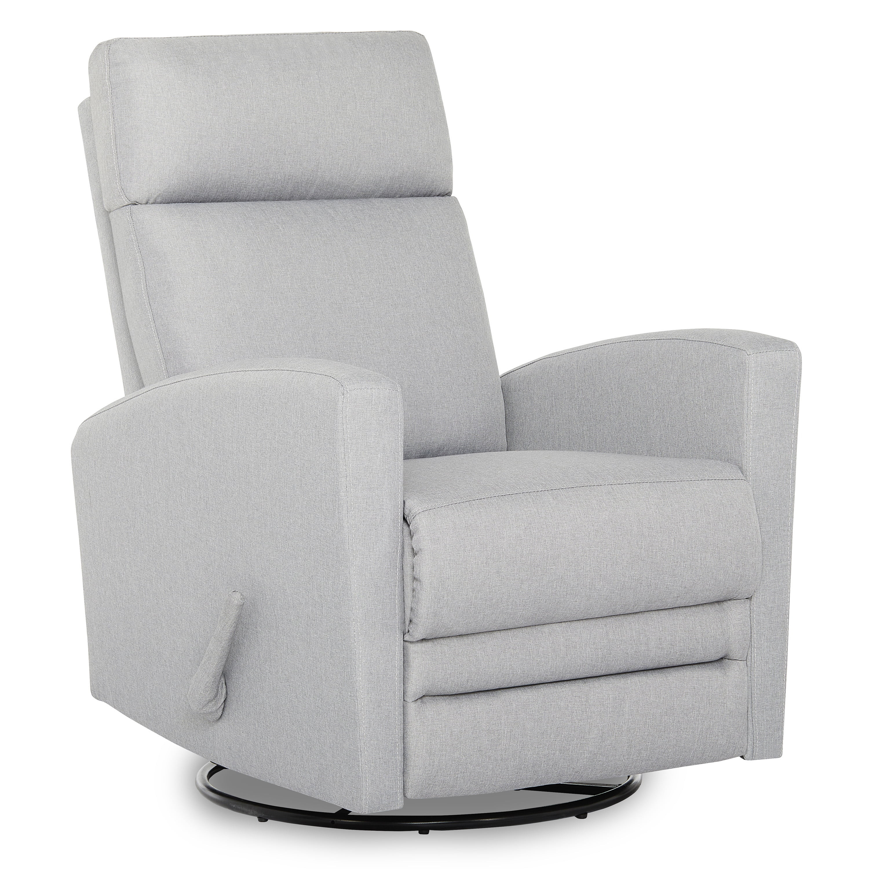 Dream On Me Chatham Swivel Gliding Recliner in Grey, FSC Certified, Durable Polyester Fabric | Walmart (US)