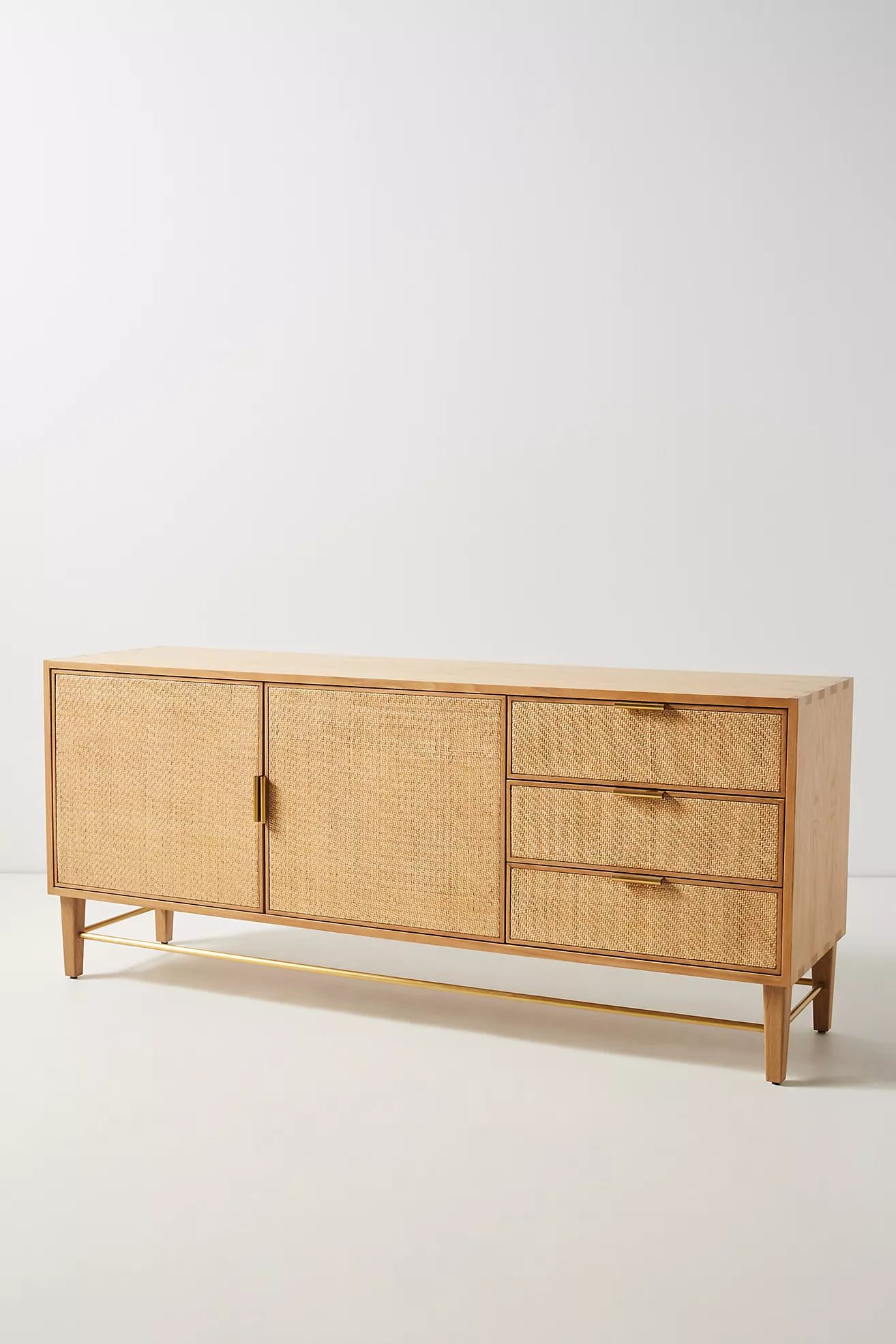 Wallace Cane and Oak Sideboard | Anthropologie (US)