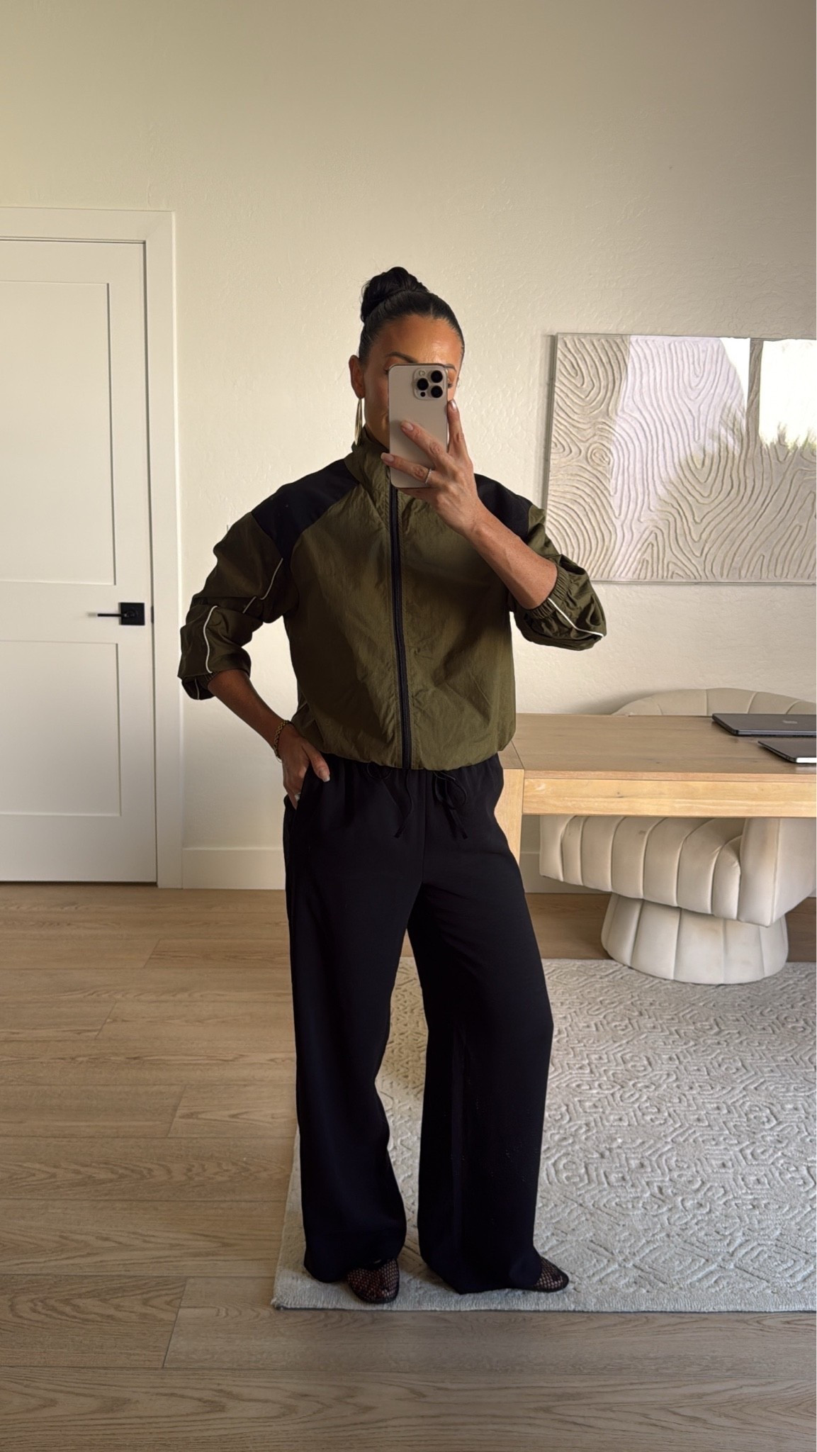In my wind jacket flow!!! This @macys jacket is under $100. I’m in a size XS! My pants are a look from less from Amazon! I am in a size small 

Fall outfits 
Outfit ideas

#LTKootd #LTKgrwm #LTKSeasonal