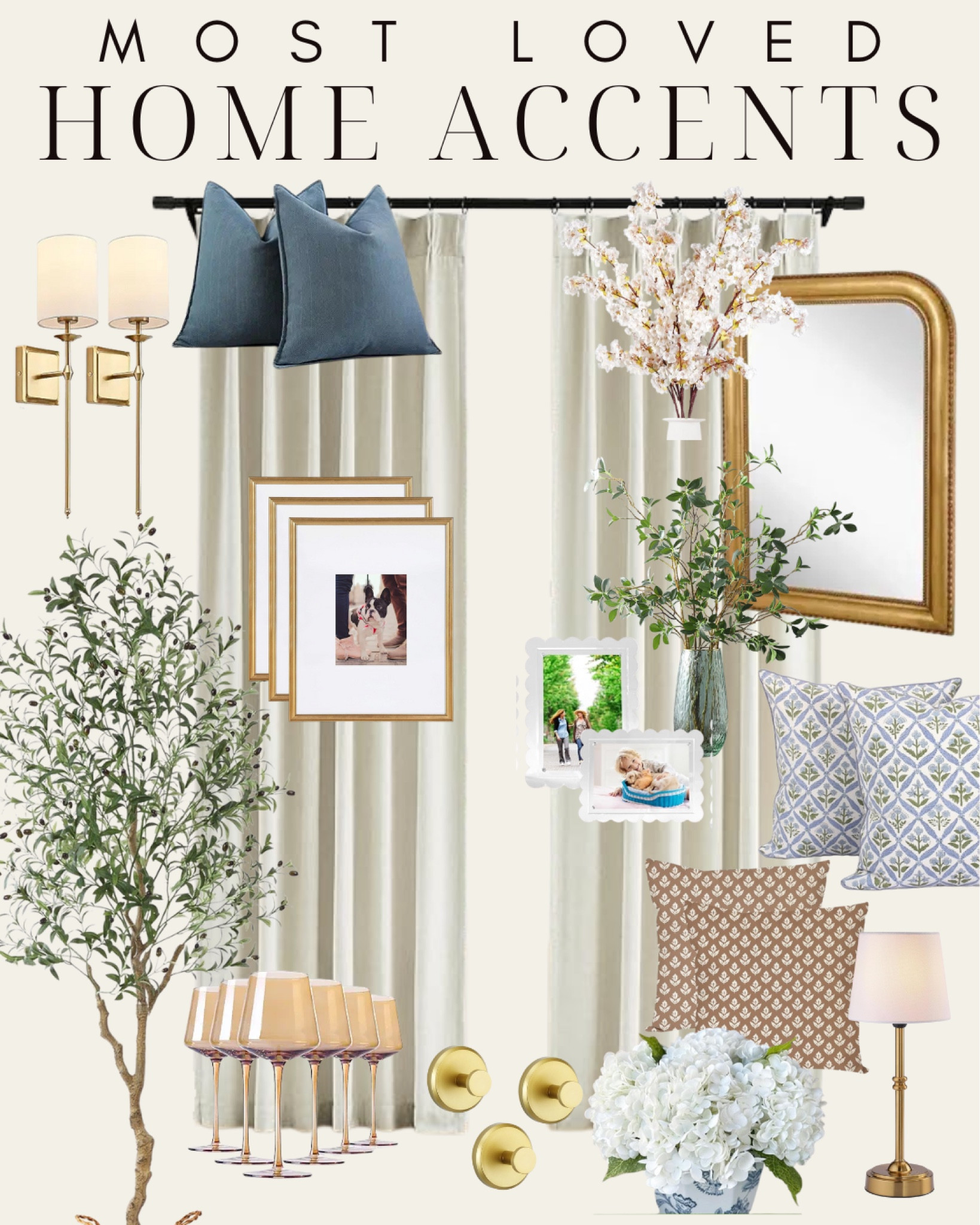 Most Loved Home Accents for every space! I own all of these products and love how they look in my home. Great time to add a pop or color, greenery or texture to your space with one of these home favorites.

faux stems, faux florals, pillow inserts, bedroom inspiration, Living room, bedroom, guest room, family room, Modern home decor, traditional home decor, budget friendly home decor, Interior design, shoppable inspiration, curated styling, beautiful spaces, classic home decor, style tip, dining room styling, look for less, designer inspired, Amazon, Amazon home, Amazon must haves, Amazon finds, acrylic picture frames, scalloped frame, wine glasses, mirror, gold mirror, amazon favorites, Amazon home, lighting, cordless lamp, gold hooks, pillows, pillow covers, throw pillows, accent pillows, olive tree, sconces, battery powered sconces, curtains 


#LTKHome #LTKFamily #LTKStyleTip