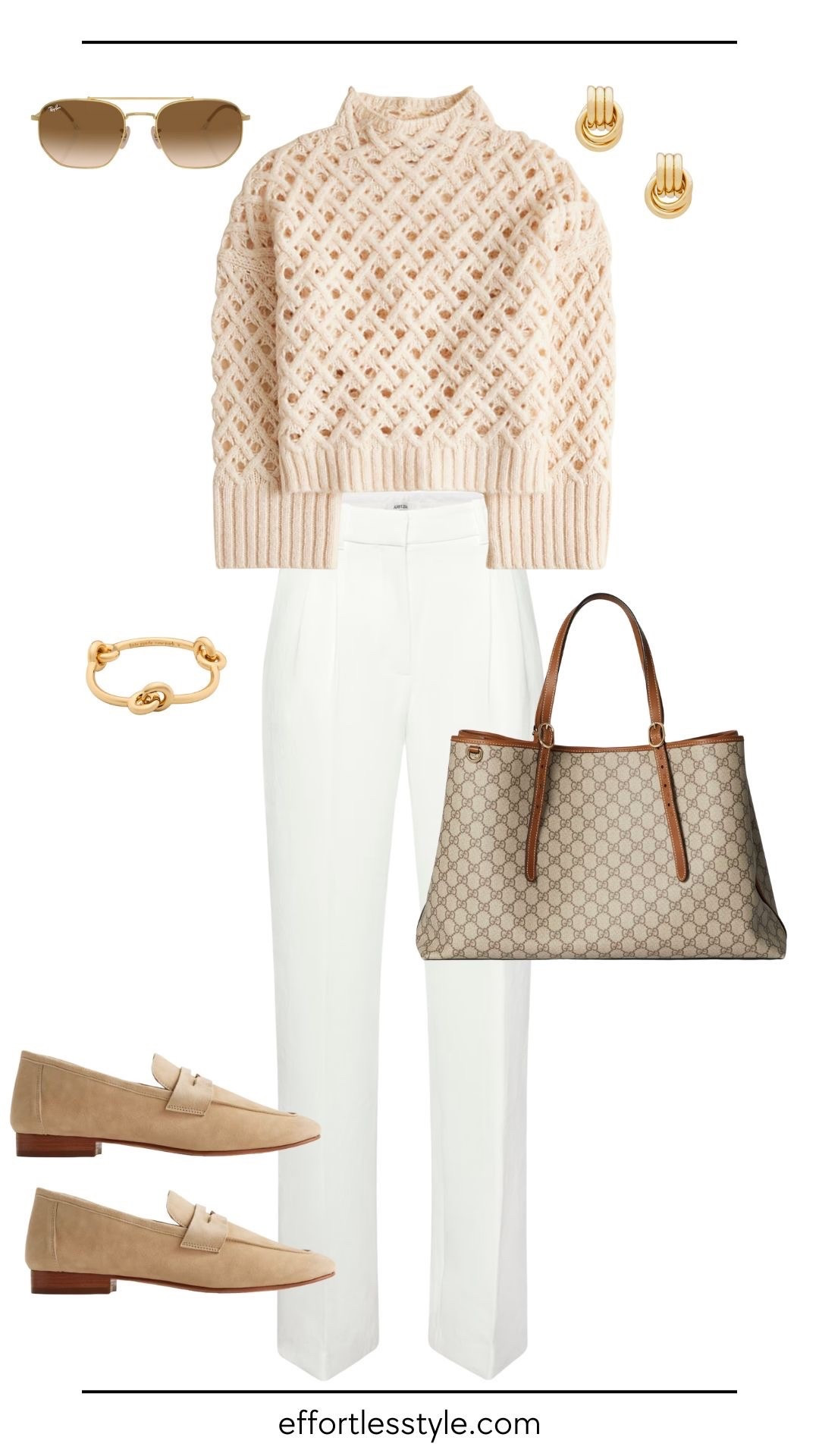 This light tan loafer from Quince is a great shoe choice for this winter white monochromatic outfit. Love the texture in this sweater and making the bag the statement in this look!

#LTKgrwm #LTKootd #LTKHoliday