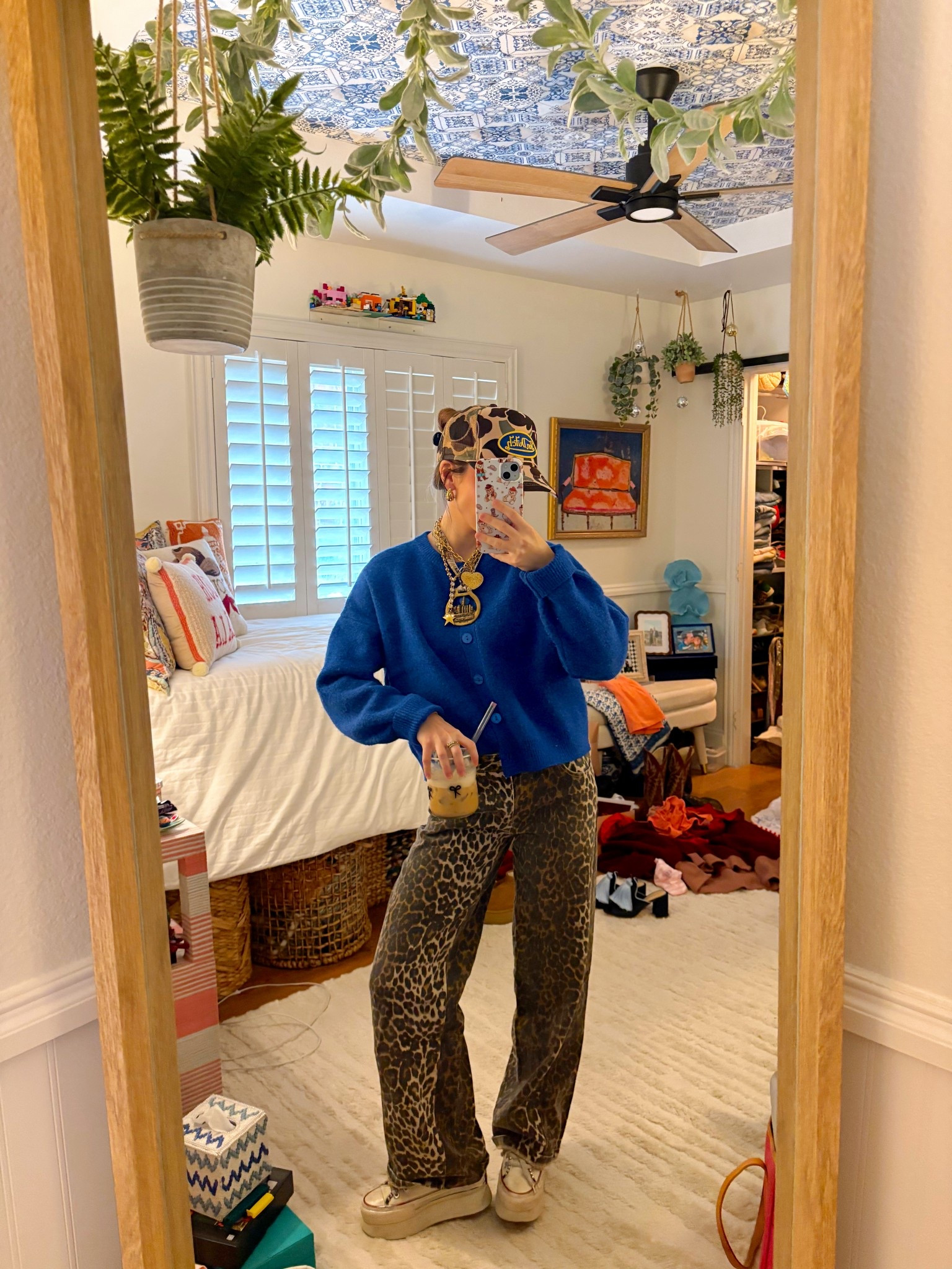 Friday OOTD! 
I’m 5’2 wearing a small in the cardigan and an XS in the jeans. The trucker hat is on my tiktok shop I think it might be exclusively there? I tried finding any other place that carries it and had no luck. Pendant necklace is @shopfaceeast 

#LTKFindsUnder100 #LTKPetite #LTKootd