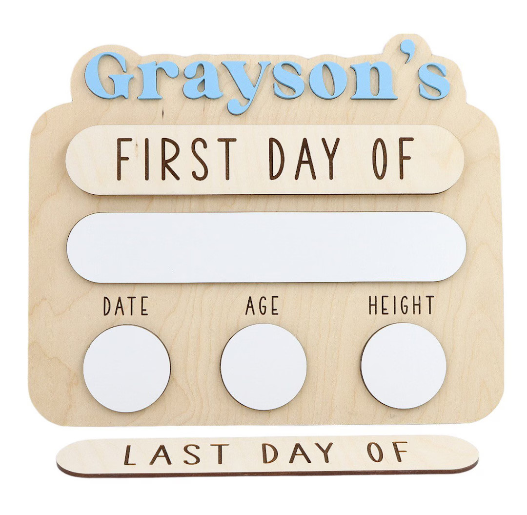 Custom Back to school sign, first day of school sign, last day of school sign, back to school, fi... | Etsy (US)