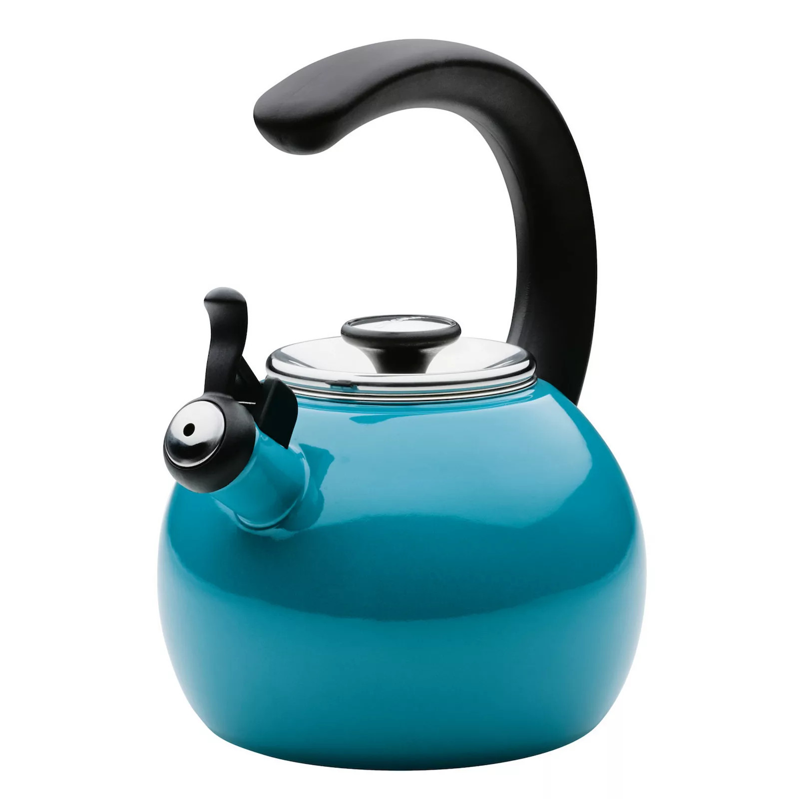 Circulon 2-qt. Enamel-on-Steel Whistling Tea Kettle, Turquoise | Kohl's