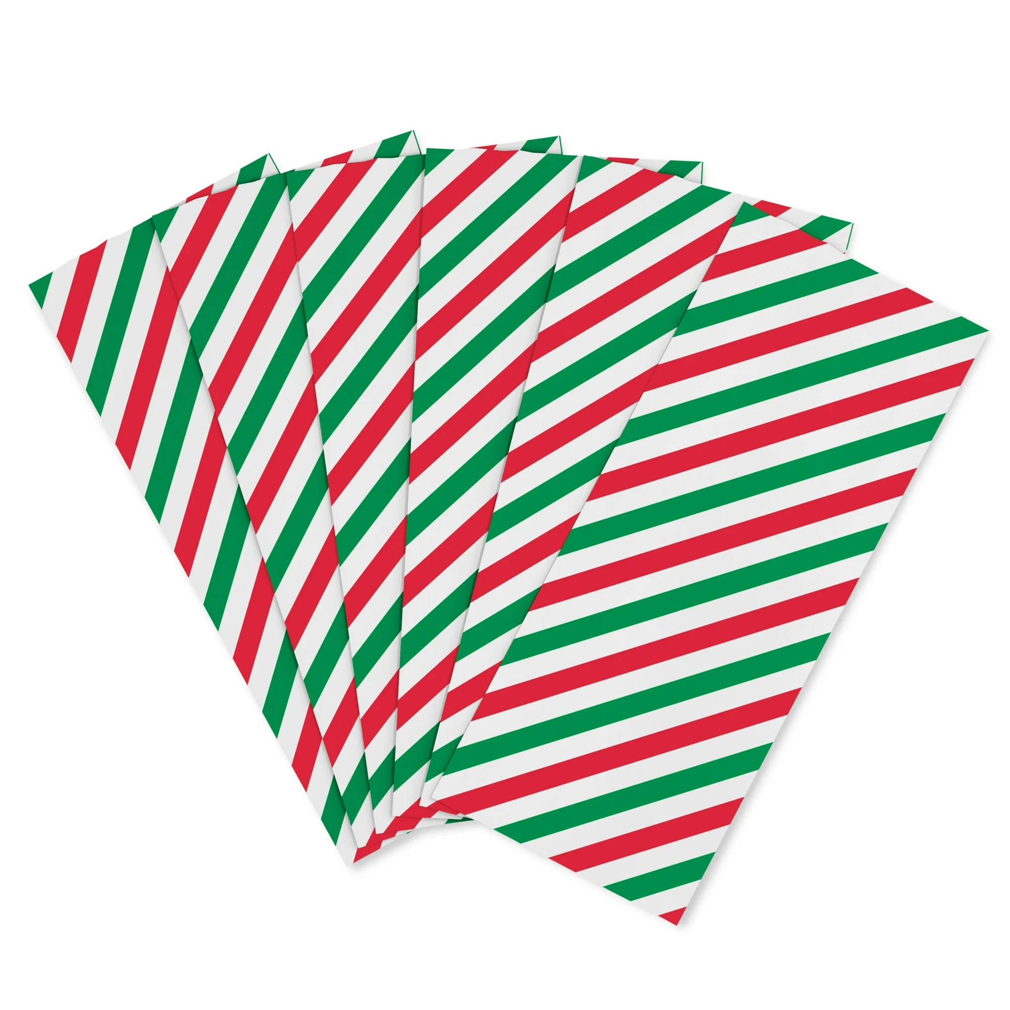 American Greetings 20 in. x 20 in. Christmas Tissue Paper, Red and Green Diagonal Stripes (6-Shee... | Walmart (US)