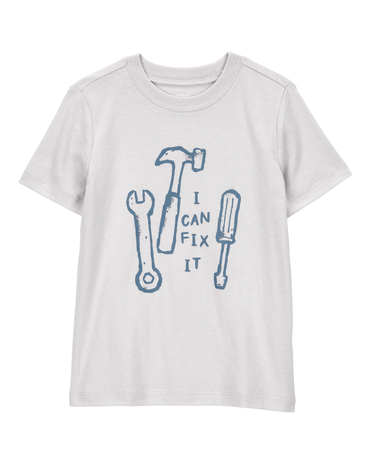 Toddler I Can Fix It Short-Sleeve Graphic Tee - Grey | Carter's Inc