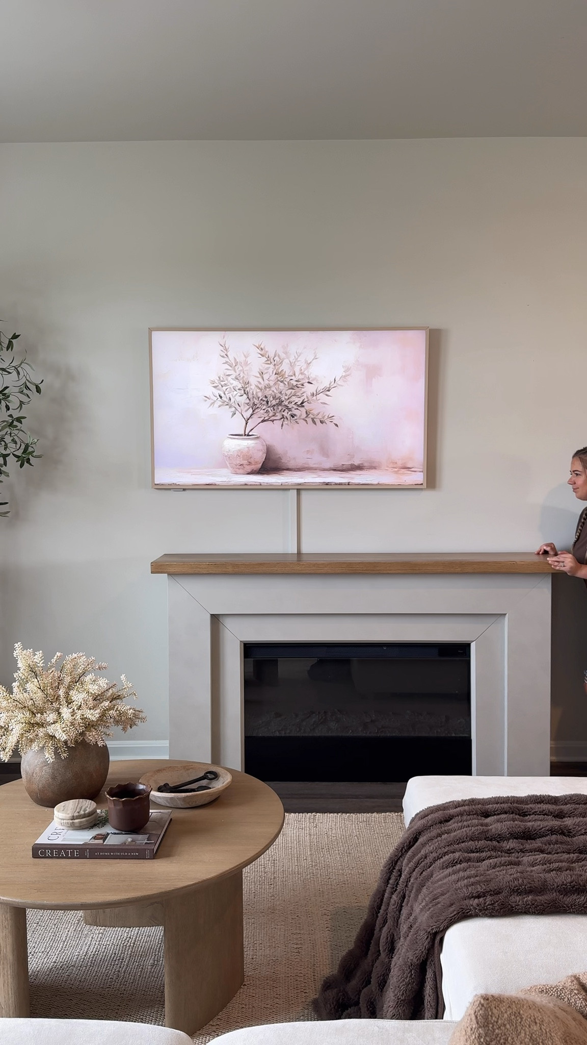 Cozy living room, fireplace, frame tv, afforable home decor, living room styling, small space

#LTKHome #LTKSpringSale #LTKSaleAlert