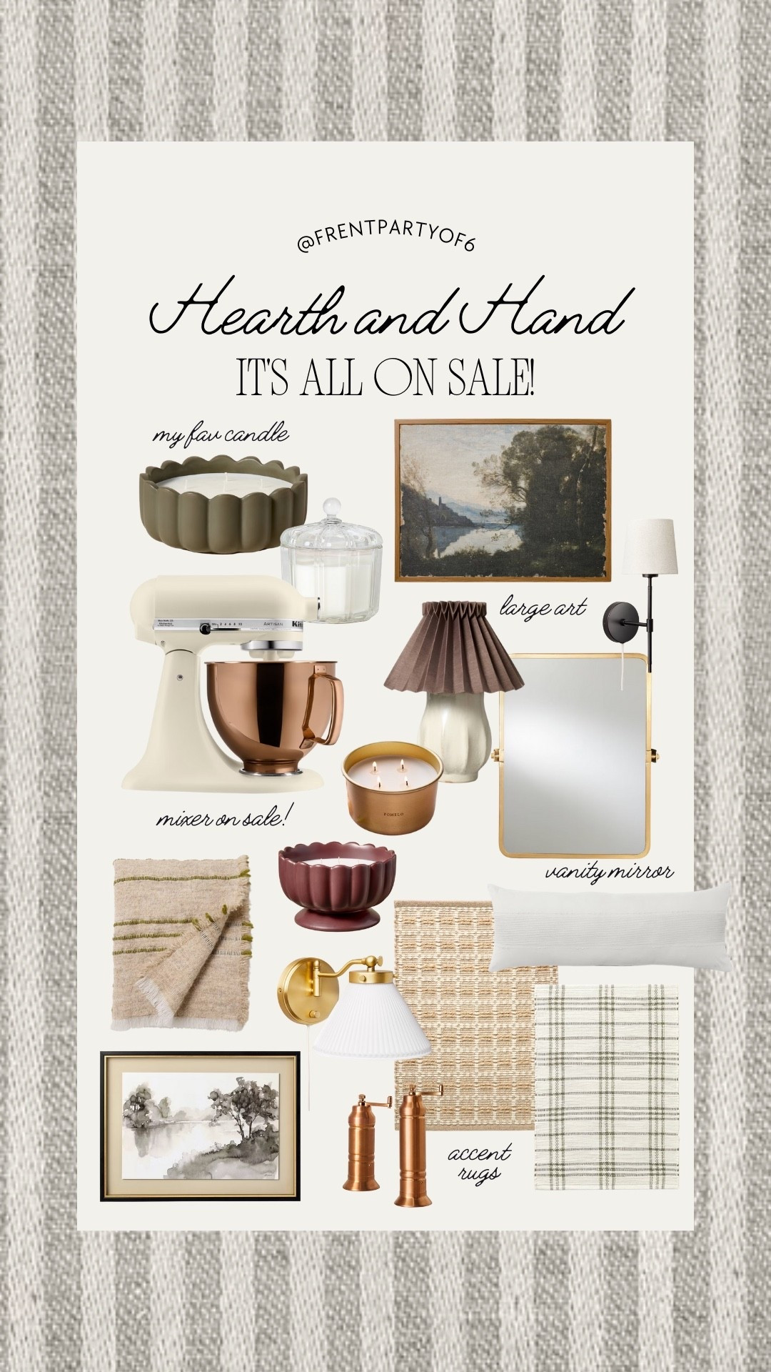 Hearth and Hand pieces on sale! These are from the fall/winter collections but don’t look like it! My fav scalloped candle, Kitchenaid mixer, accent rugs and more  

#LTKFindsUnder50 #LTKSaleAlert #LTKHome