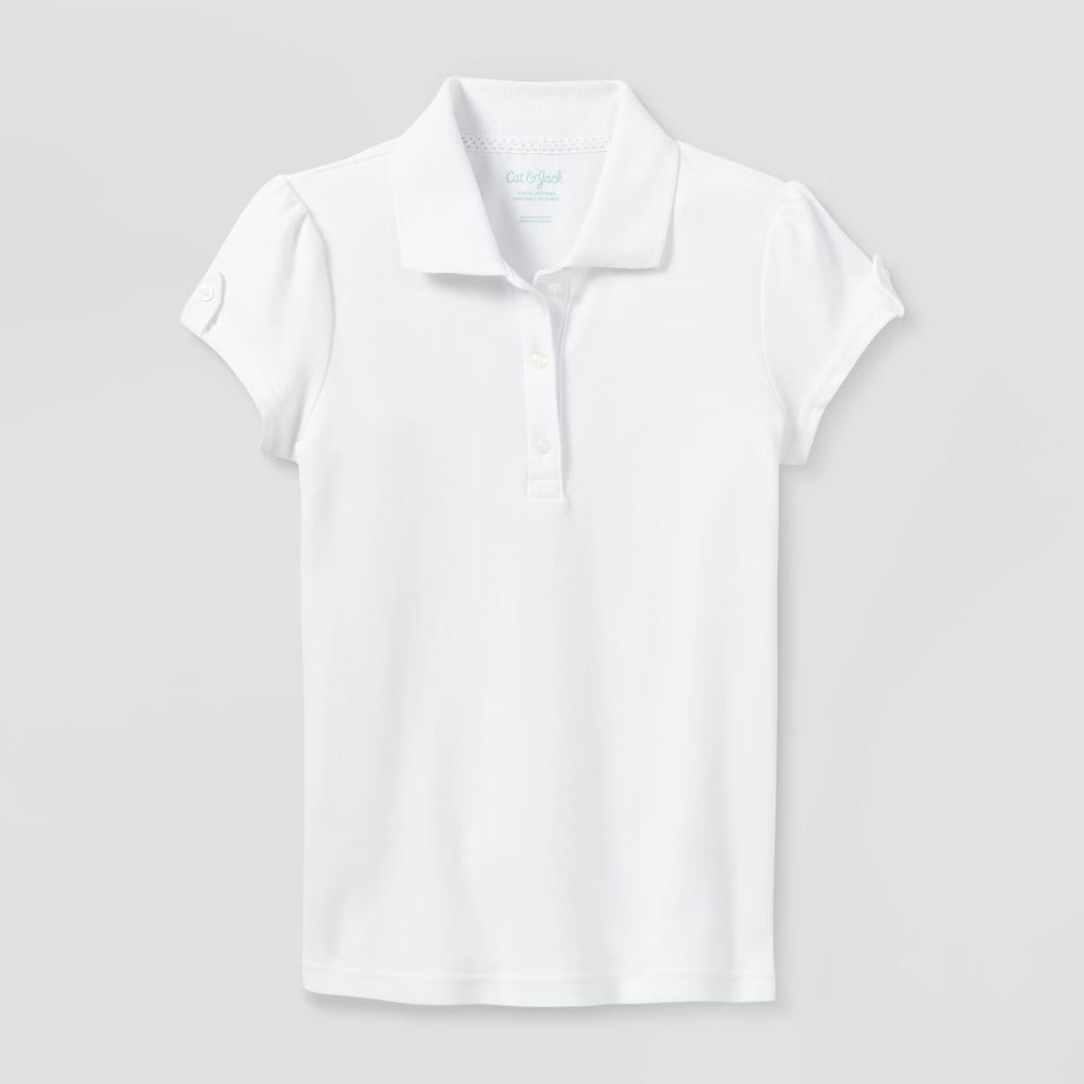 Girls' Short Sleeve Interlock Uniform Polo Shirt - Cat & Jack™ | Target