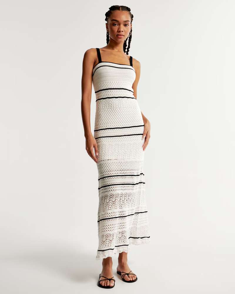 Crochet Maxi Dress | Abercrombie & Fitch (US)